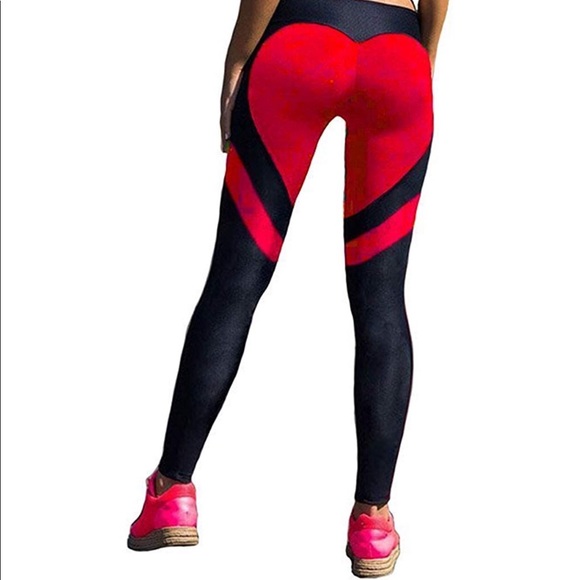 heart shaped workout pants